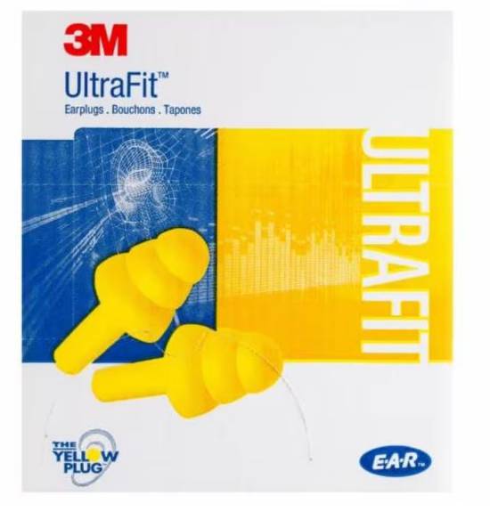 3M E-A-R UltraFit Corded Earplugs Carton of 400 image 1